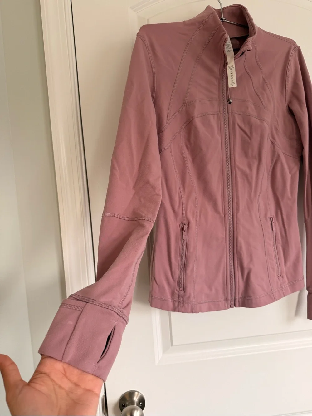 lululemon athletica size 6 Dusty Rose Zip-Up Bomber Jacket